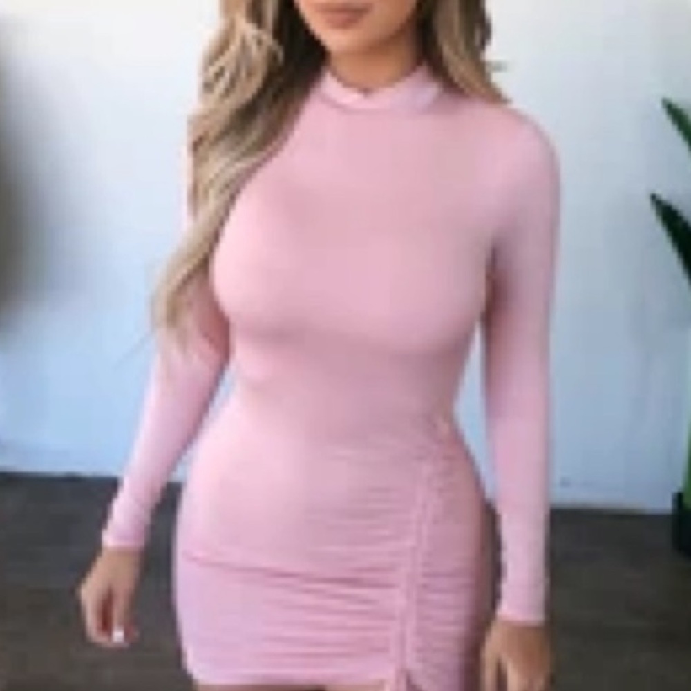 OOTDFASH Pink Dress